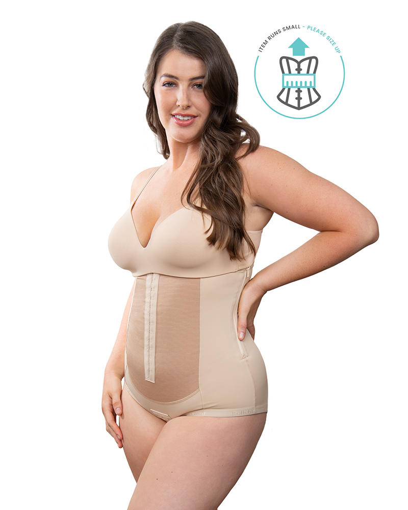 Dual closure girdle corset