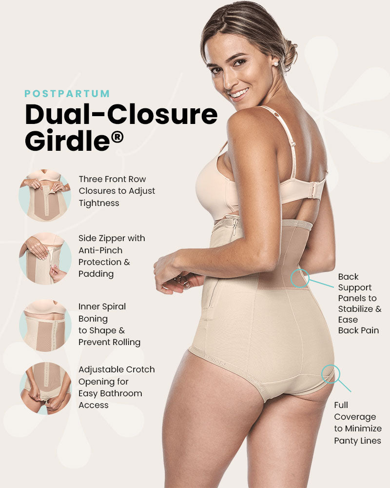 dual closure girdle features