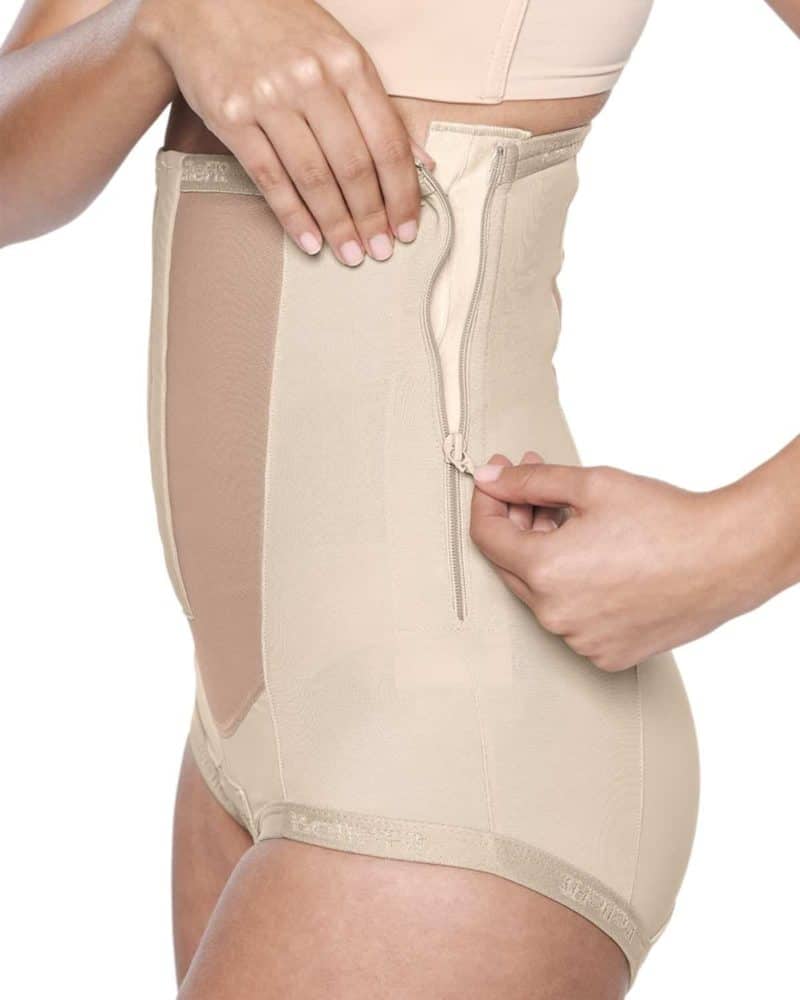 Post Op One piece girdle with sleeves - C9016