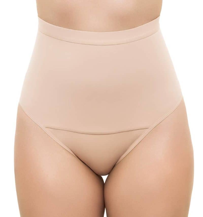 Medical Grade Fabric Tummy Control Shapewear Thong High Waist