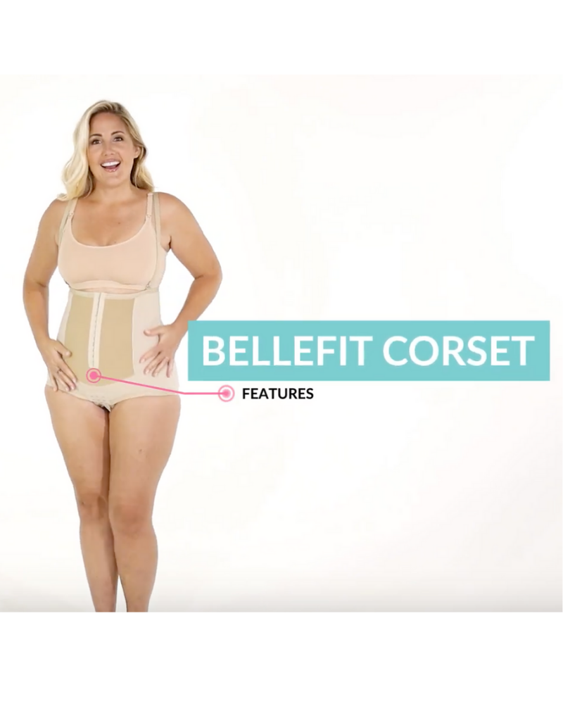 Bellefit Womens Tummy Control Full Bodysuit Shapewear Body Shaper Corset 
