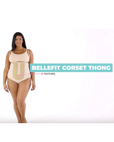 Bellefit Dual Closure Postpartum Girdle Waist Trainer Body Shaper Belly  Wrap