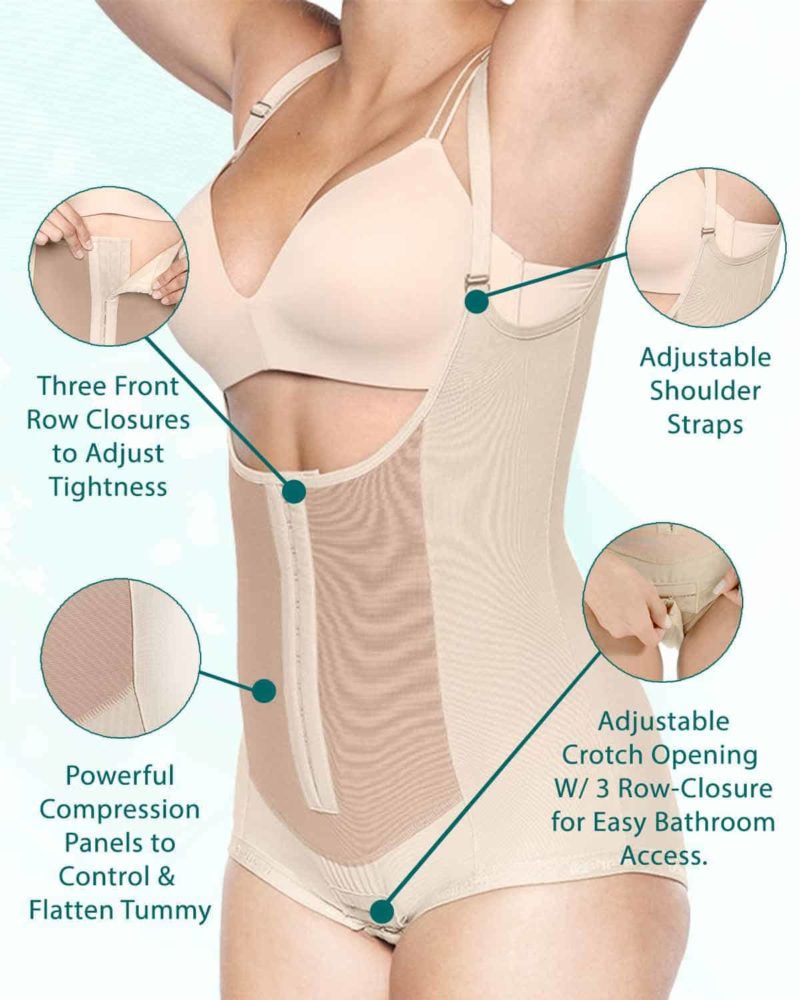 3 in 1 Postpartum Support - Recovery Belly/waist/pelvis Belt Shapewear Slimming  Girdle, Beige, One Size Beige One Size (Pack of 1)