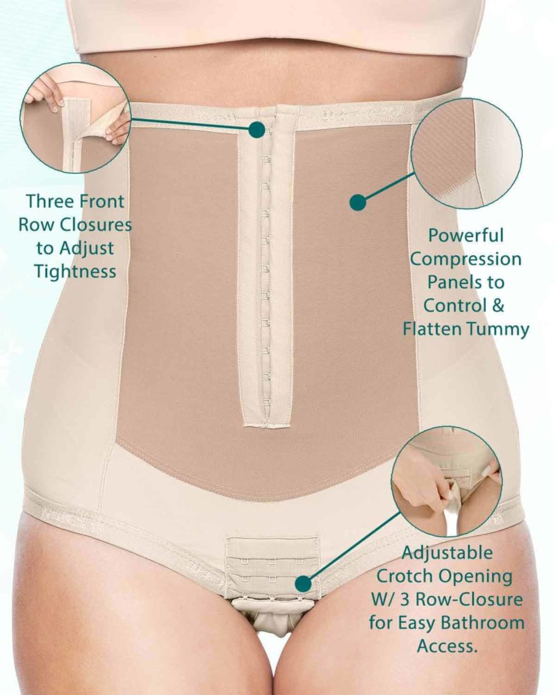 Postpartum Belly Wrap Girdle Corset C-Section Recovery Belt Black Shapewear  for Postpartum Compression (S) 