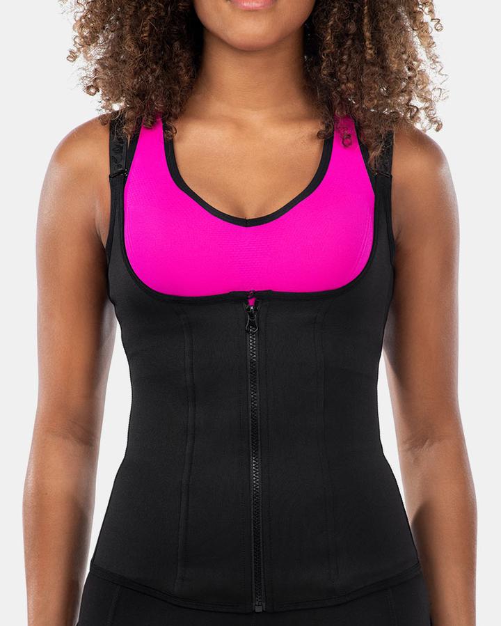 Slimming shape neoprene seamless corset with shoulder straps 
